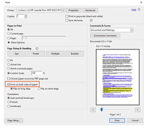 acrobat reader print double sided|Tips to print PDF document using Acrobat or Reader .